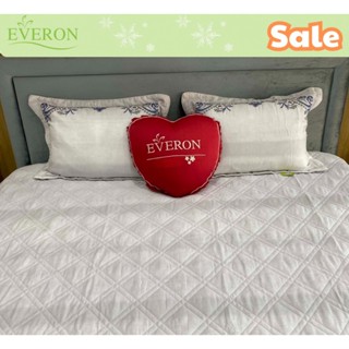 SALE Bộ drap ga chun chần Everon chính hãng màu ghi vải Modal mềm mát mịn EPM 20071
