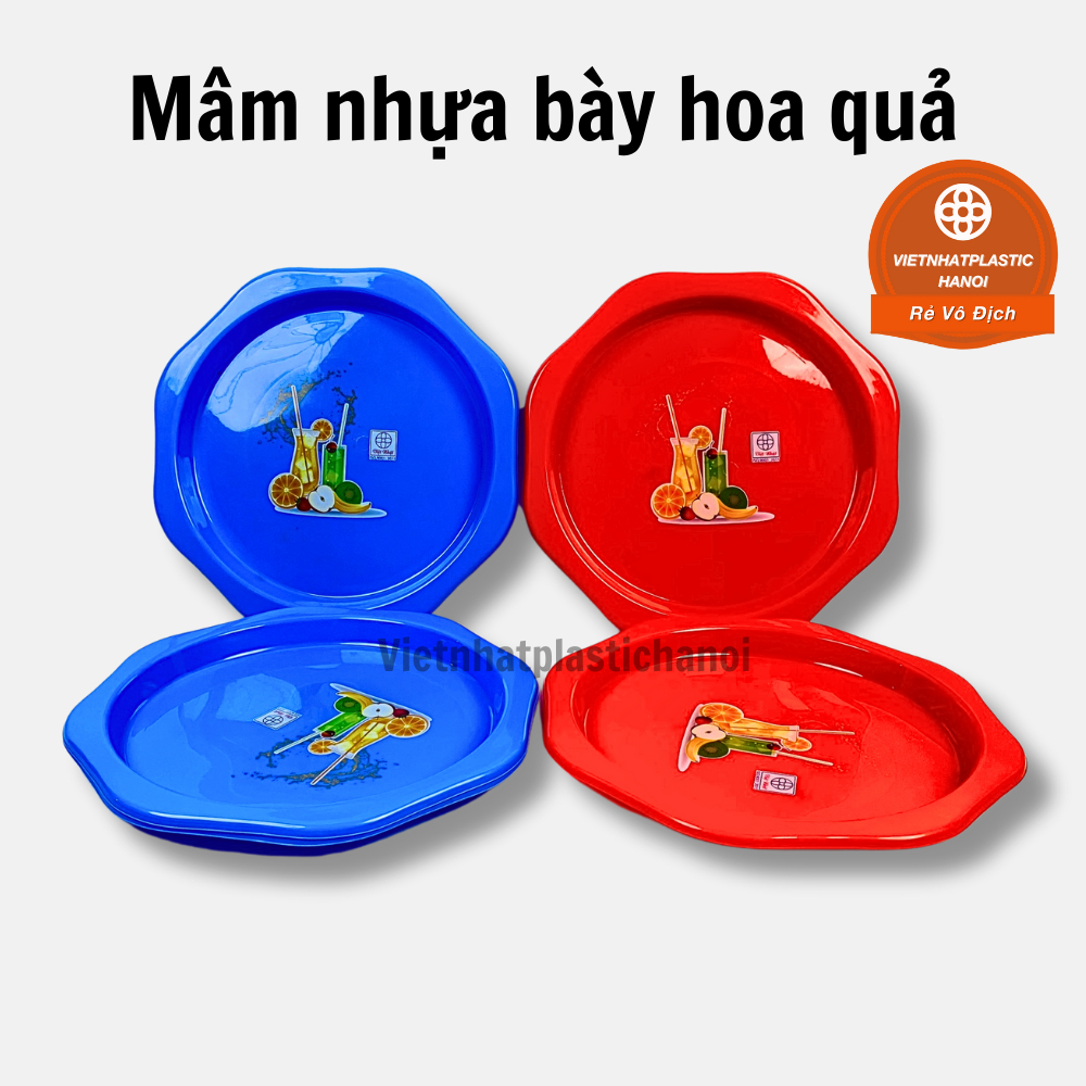 Mâm nhựa bày hoa quả, khay bê đồ  5668