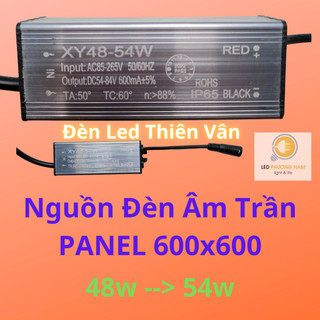 Nguồn đèn led âm trần 600x600 48w/54w panel vuông trắng