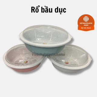  Rổ bầu dục NHỰA VIỆT NHẬT 3278,3279 có nắp đậy tiện ích 