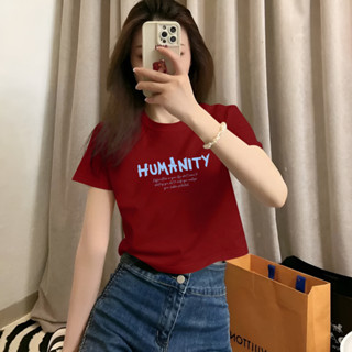 Áo croptop nữ LOZA 'Humanity' form ôm - Áo thun croptop nữ LOZA CR7551