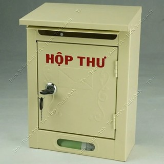 Thùng đựng thư hộp đựng thư báo thư góp ý nhỏ màu kem