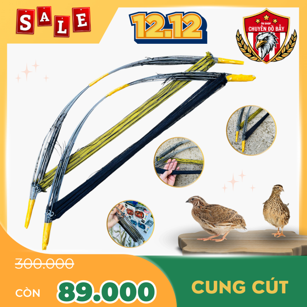 Cung bẫy cút bộ cung bẫy chim cút rừng