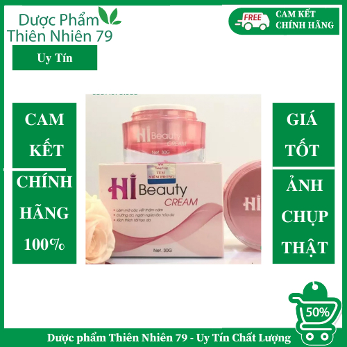 Bộ Sản Phẩm HI BEAUTY - Trắng Da, Sạch Nám (Viên Uống – Kem Dưỡng – Serum)