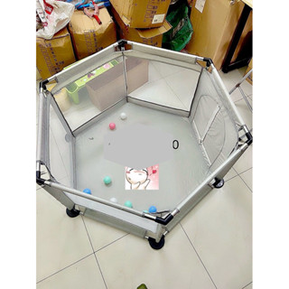 Quây bóng, nhà bóng cho bé quây lục giác (tặng kèm 5 bóng)