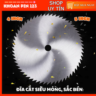 Đĩa cắt nhựa răng mịn 4 inch lỗ 16mm, 5inch lỗ 20mm siêu sắc bén