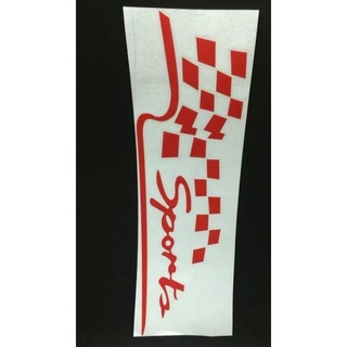 Decal dán xe hơi chữ sport có nhiều màu khác nhau để lựa chọn