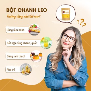 Bột chanh leo 100g (Bột chanh dây sấy lạnh nguyên chất) - Lãn Ông