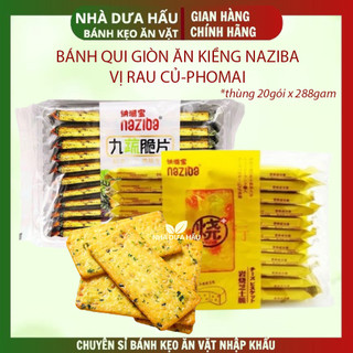 [288gam] Bánh ăn kiêng rau củ/ phomai NAZIBA Hongkong