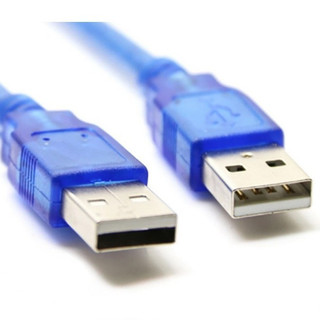 Cáp usb 2 đầu đực dài 1,5m màu xanh