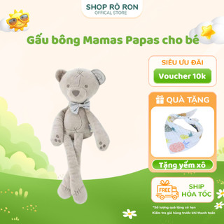 Gấu bông Mamas Papas - Gấu bông xám cho bé Sz 40cm - Shop Rô Ron