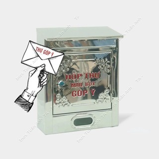 Hộp thư báo inox, hộp thư góp ý, thùng đựng thư inox nhỏ