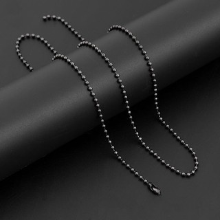 Dây chuyền bi màu đen inox cao cấp không đen DC166 - Winz