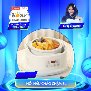 Nồi Nấu Cháo Chậm Cho Bé WIFER 3L, Nồi Ninh Hầm Đa Năng Dung Tích Lớn