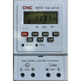 (CNC) Rơle thời gian thực  24h , KG316T chính hãng dùng đóng mở đèn đường thiết bị 30A