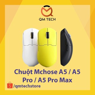 Chuột gaming không dây siêu nhẹ mchose a5 / a5 pro / a5 pro max / a5 ultra - qmtech store