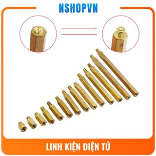 Combo 10 Trụ đồng đực cái 5mm, 8mm, 10mm, 12mm, 15mm, 20mm, 25mm, 30mm