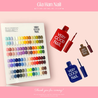 Set sơn gel Very Good Nail 60 màu - Bộ sơn gel tone màu Hàn Quốc (tặng kèm bảng màu mica + 1 base, 1 top) - GIA HAN Nail