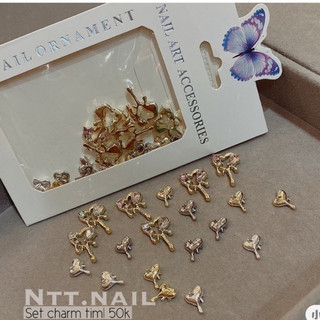 [phụ kiện naip chính hãng] set charm gắn móng tay