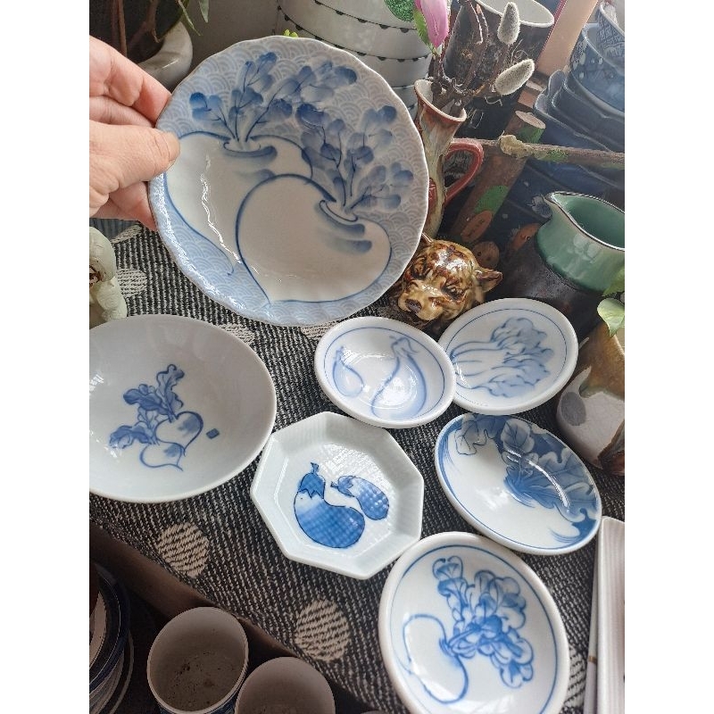 Chén chấm, dĩa nhỏ rau củ quả Gốm sứ Nhật