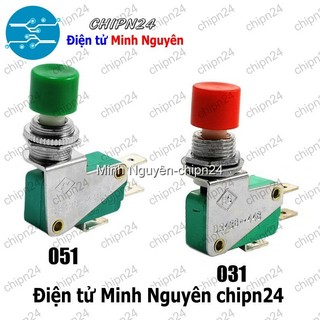 [1 CÁI] (G14) Công tắc hành trình nút nhấn DS438 XANH LÁ 16A 250V