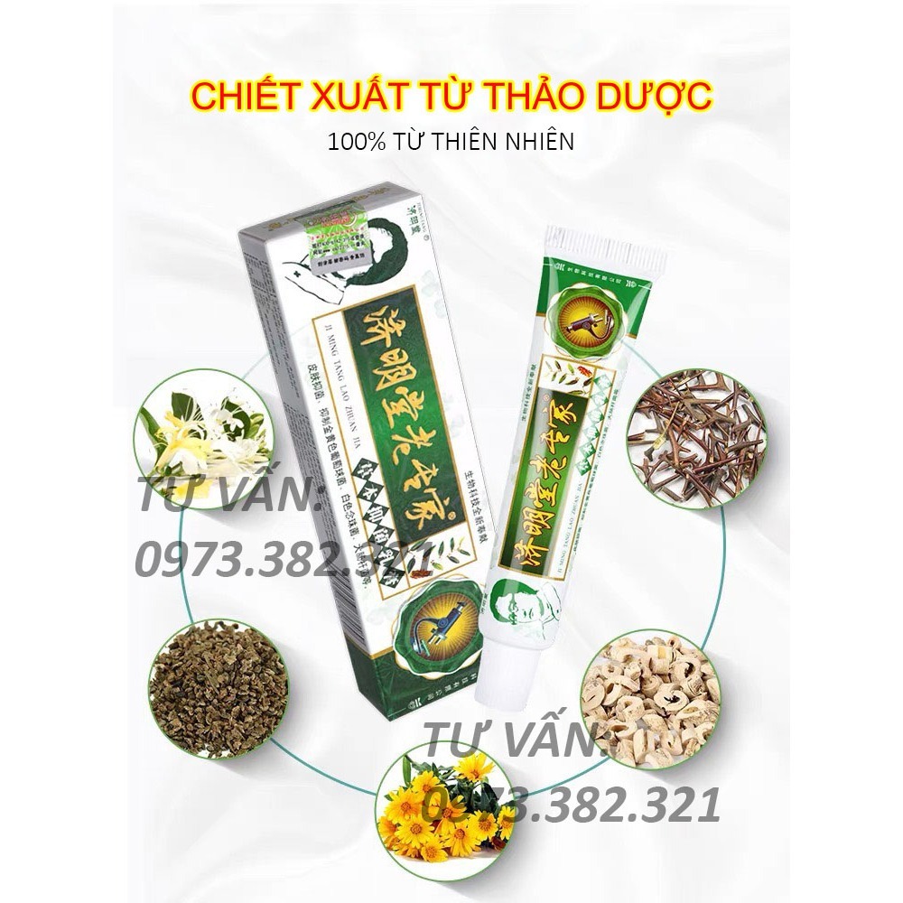 [Xanh lá] Kem bôi nấm ngứa, tổ đỉa, hắc lào, lang ben, vảy nến, á sừng, zona các vấn đề về da