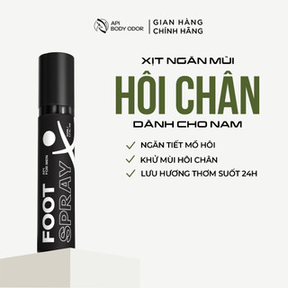 Xịt khử mùi hôi chân dành cho nam API, xịt ngăn mùi hôi chân, ngăn tiết mồ hôi chân