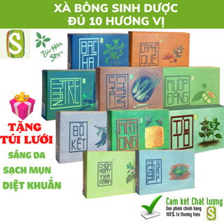 Xà Bông HTX Sinh Dược Đủ 10 Mùi Hương Giảm Thâm Mông, Thâm Nách, Ngừa Mụn Lưng,...