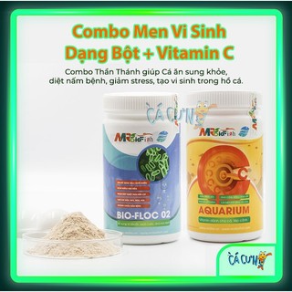 Combo Men Vi Sinh Dạng Bột và Vitamin C của Mr Bio Fish - HÀNG CÔNG TY