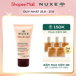 [MÃ CRM178HB2 GIẢM 10%] Kem dưỡng da tay và móng Nuxe Rêve de Miel® 50ml
