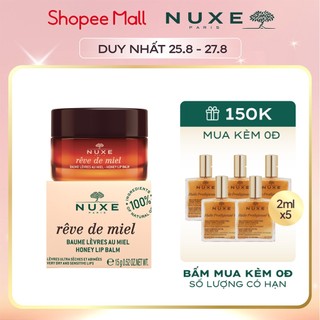 [MÃ CRM178HB2 GIẢM 10%] Sáp dưỡng môi Nuxe Rêve de Miel 15g