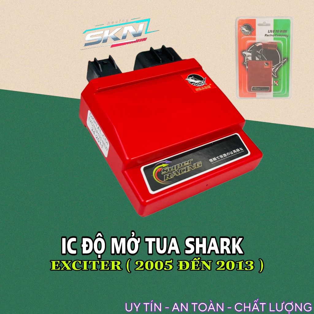 IC SHARK cho xe Exciter 135 mở tua ( ko tăng chỉnh ) + mobin sườn