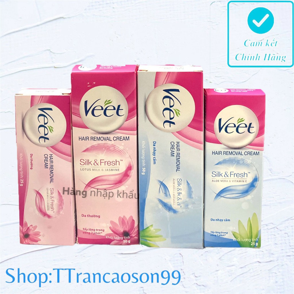Kem tẩy lông da thường và da nhạy cảm VeetT 25g