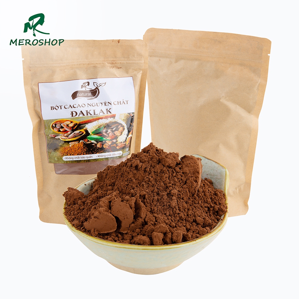 Bột cacao Nguyên chất Mẹ Rô 10-12% bơ cacao đóng zip. Có hồ sơ công bố, xuất hóa đơn công ty đầy đủ