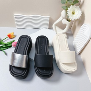 Dép xuồng nữ mềm quai dầy siêu xinh đế cao 7P - Dép nữ DLN86