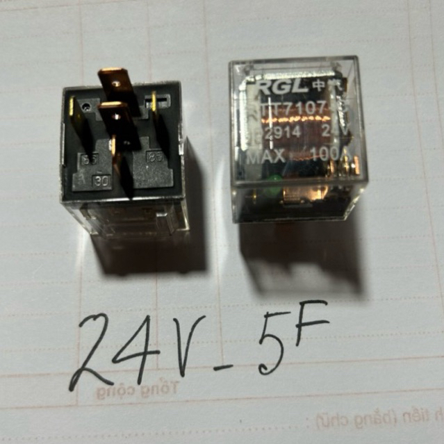10 Rơ le 24V-5 chân 90A