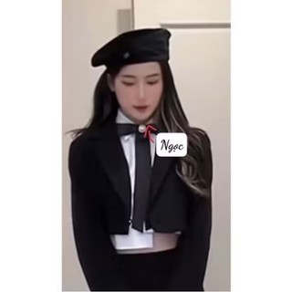 Nơ dài cài áo dạ, vest hot hit