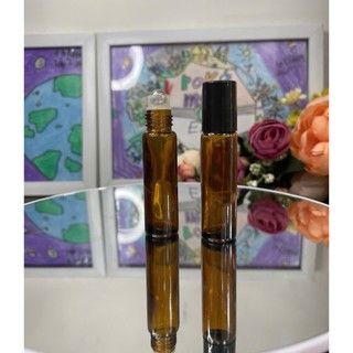 Chai bi lăn thủy tinh nâu bi sắt 10ml