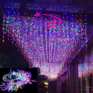  Đèn Rèm Mành 6M 8M 12M 16M mét Mưa Led Rủ Mành Đèn Led Thả Mành Trang Trí Ngoài Trời Trang Trí Nhà Cửa Sảnh Quán Cafe 