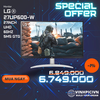 Màn hình lg 27up600-w 27'' 4k uhd ips vesa displayhdr™ 400