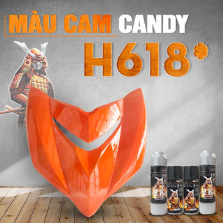 chai Sơn Samurai Màu Cam Candy H618 - Son Xịt Samurai