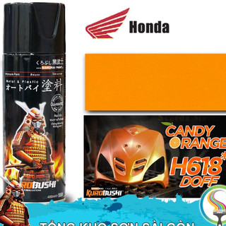 chai Sơn Samurai Màu Cam Candy H618 - Son Xịt Samurai
