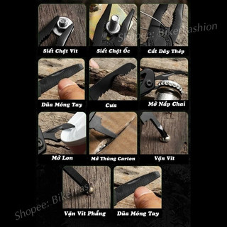 Kìm Đa Năng Nhỏ Gọn 13 Chức Năng, Nhiều Công Dụng, Tiện Lợi, SIêu Chắc Chắn
