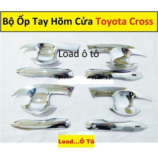 Bộ Ốp Tay Nắm Và Hõm Cửa Xe Toyota Cross 2024-2020 Lỗ Từ To Mạ Crom Sáng Bóng Cao Cấp Nhất Thị Trường
