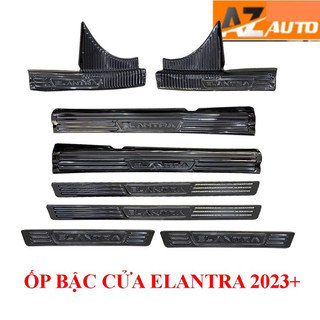 Ốp bậc cửa, Nẹp bước chân Hyundai  Elantra 2019-2024 Titan(Hàng cao cấp)