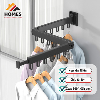  Giàn Phơi Thanh Treo Quần Áo Gấp Gọn Thông Minh Hợp Kim Nhôm Tiết Kiệm Diện Tích Cho Nhà Chung Cư 