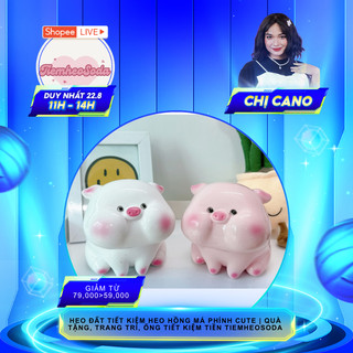 Heo đất tiết kiệm Heo hồng Má Phính cute | quà tặng, trang trí, ống tiết kiệm tiền Tiemheosoda