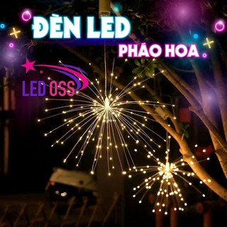 Đèn led pháo hoa firework bộ 5 chùm 500 bóng trang trí đèn thả pháo hoa decor nhà cửa dịp lễ tết