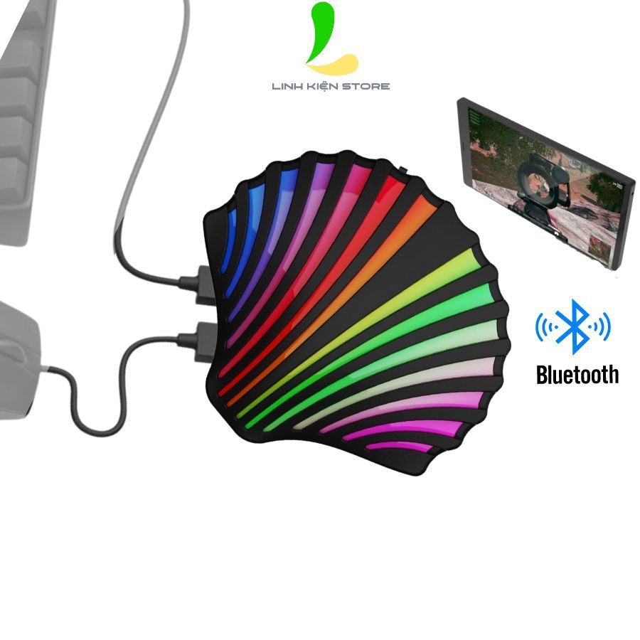 Bộ chuyển đổi Meiying M4 - Thiết bị chuyển đổi bàn phím chuột tích hợp ghìm tâm AI Pubg, tốc chiến