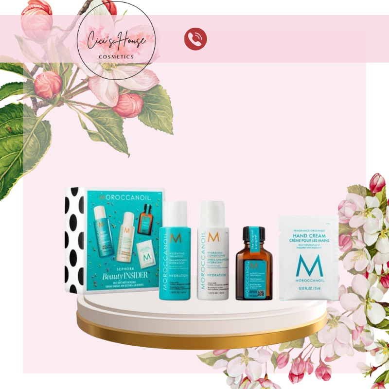[BILL US] Set dưỡng tóc Moroccanoil mini 4 món